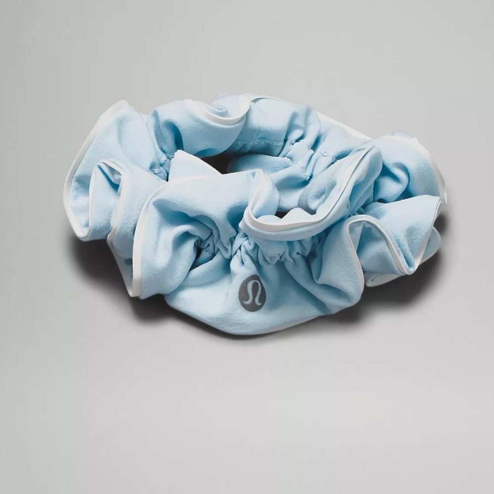 BABY BLUE LULU LEMON Reflective Scrunchie